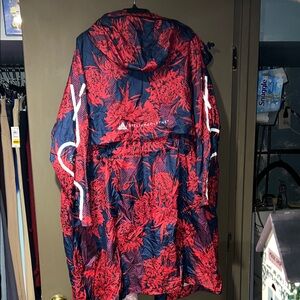 Adidas by Stella McCartney Red and Blue Floral rain Jacket